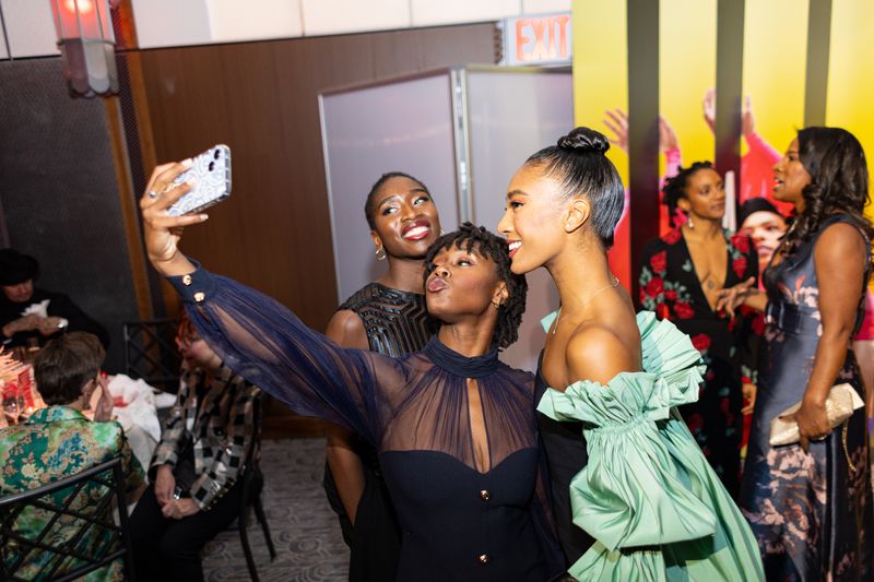 AAADT's Caroline Dartey, Ashley Kaylynn Green and Hannah Alissa Richardson at AILEYs 2024 Opening Night Gala