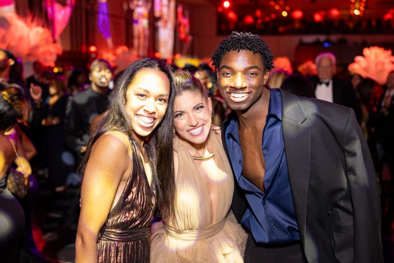 Alvin Ailey American Dance Theaters Isabel Wallace-Green Deidre Rogan and Isaiah Day at AILEY's 2024 Gala.