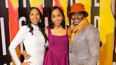 Director of Ailey Extension Lisa Johnson-Willingham, Maya Haile Samuelsson and Marcus Samuelsson at AILEY's 2024 Opening Night Gala