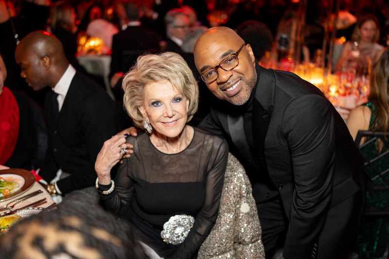 Elaine Wynn and Interim Artistic Director Matthew Rushing at AILEY's 2024 Opening Night Gala
