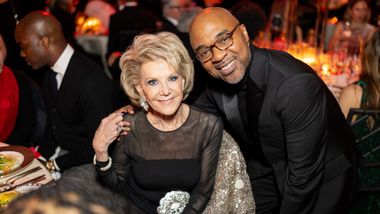 Elaine Wynn and Interim Artistic Director Matthew Rushing at AILEY's 2024 Opening Night Gala