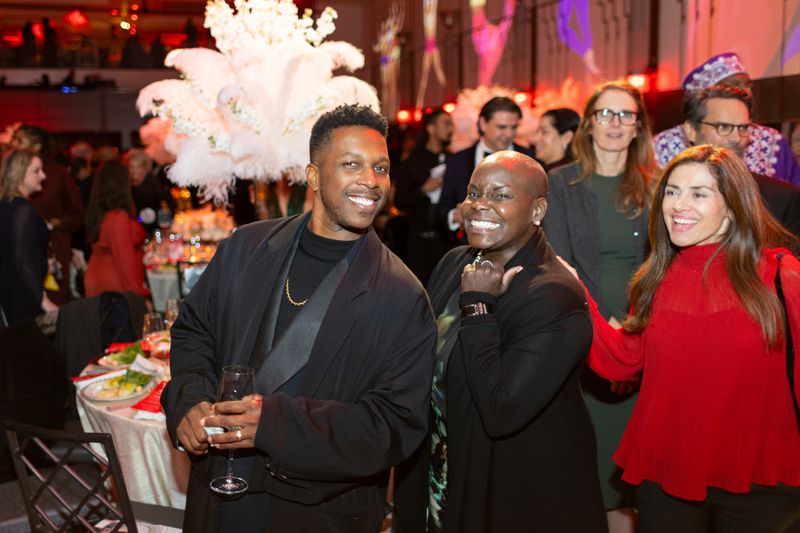 Leslie Odom Jr and Former Ailey Dancer Hope Boykin at AILEYs 2024 Opening Night Gala