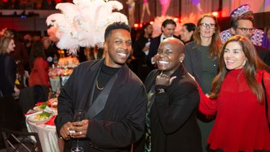 Leslie Odom Jr and Former Ailey Dancer Hope Boykin at AILEYs 2024 Opening Night Gala