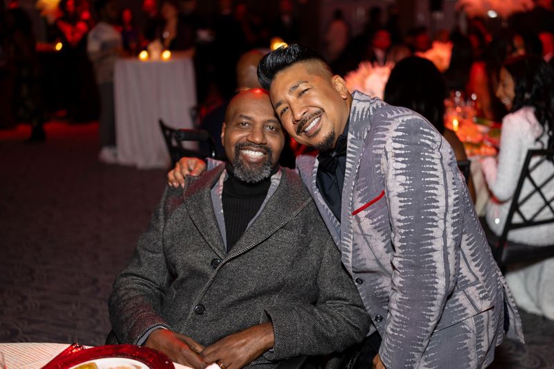 Ronald K Brown and Arcell Cebaug at AILEY's Opening Night Gala