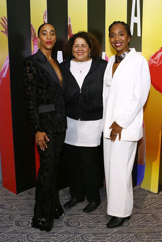 AAADT's Constance Stamatiou, Anna Deavere Smith and Ailey II Artistic Director Francesca Harper at the 2024 Opening Night Gala