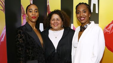 AAADT's Constance Stamatiou, Anna Deavere Smith and Ailey II Artistic Director Francesca Harper at the 2024 Opening Night Gala