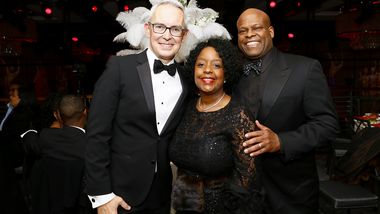 AILEY Executive Director Bennett Rink and 2024 Gala Co-Chairs Dr. Danielle Robinson and Reverend Dwayne McClary