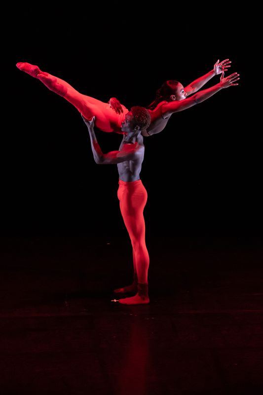  Ailey School BFA students in Red by Brice Mousset