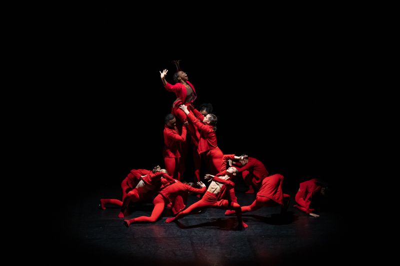 Ailey School BFA students in Red by Brice Mousset