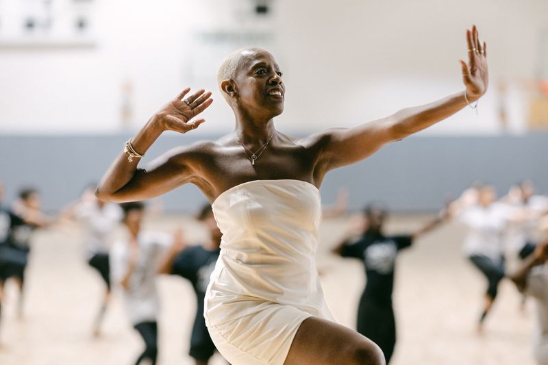 Nasha Thomas teaching  at Children's Aid AileyCamp New York