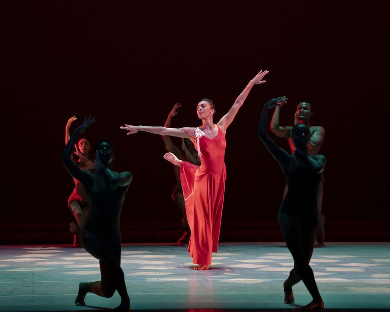 AAADT's Constance Stamatiou with Ailey II in Alvin Ailey's Memoria