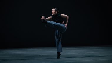 Ailey II's Jennifer M. Gerken in Houston Thomas' Down the Rabbit Hole. Photo by Nir Arieli