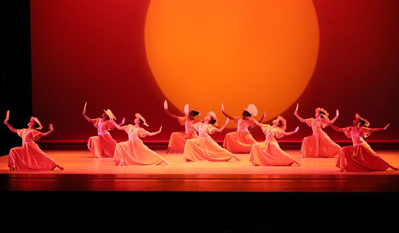 Alvin Ailey American Dance Theater in Alvin Ailey's Revelations. Photo by Donna Ward