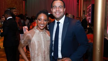 Alvin Ailey American Dance Theater's Jacquelin Harris with Board Member Jack Pitts at the 2025 Washington, DC Gala