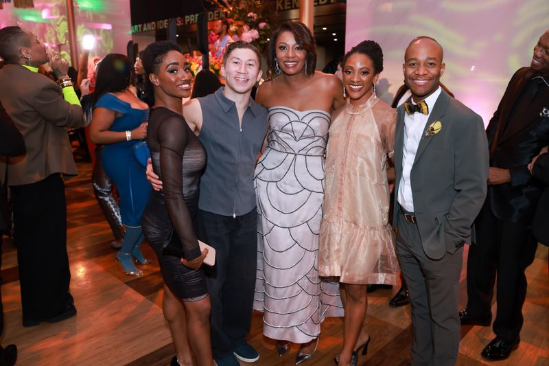 Co-Chair Sela Thompson Collins with members of Alvin Ailey American Dance Theater at the 2025 Washington, DC Gala