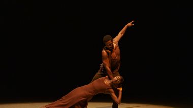  Alvin Ailey American Dance Theater's Caroline T. Dartey and Michael Jackson, Jr. in Alvin Ailey's Revelations