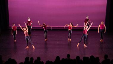 Horton with Michael Snipe Voices and Visions Performance 2025. Photo by Danica Paulos