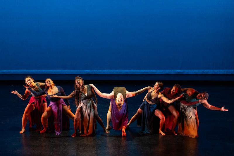 Graham with Sierra Sanders Voices and Visions Performance 2025. Photo by Danica Paulos