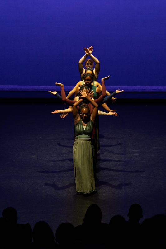 Graham with Sierra Sanders Voices and Visions Performance 2025. Photo by Danica Paulos