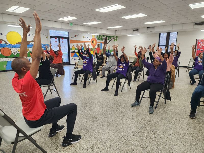 Amos Machanic, Jr. leading AileyDance for Active Aging in Atlanta