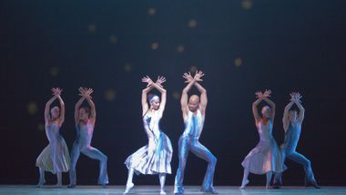 Alicia Graf Mack (center, left) as a Company Member in Alvin Ailey's Night Creature
