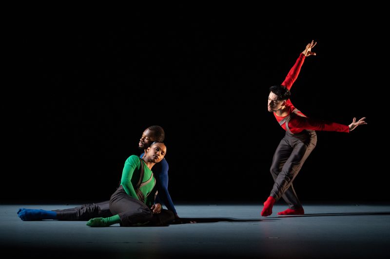 Ailey II's X. Logan C. Brooks and E. Vidana in MyKal Stromiles Third Person Point of View. Photo by Nir Arieli