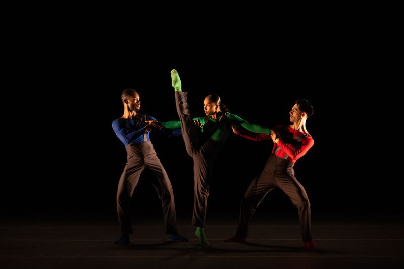 Ailey II's X. Logan C. Brooks and E. Vidana in MyKal Stromiles Third Person Point of View. Photo by Nir Arieli