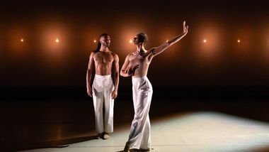 Ailey II's Xhosa Scott and Jordyn White in Francesca Harper's Luminous. Photo by Danica Paulos