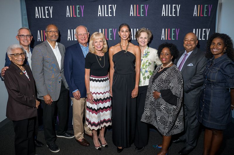 Alicia Graf Mack, Bennett Rink, and members of AILEYs Board of Trustees