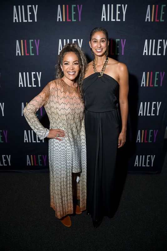 Sunny Hostin and AILEY Artistic Director Alicia Graf Mack, 2025 welcome event