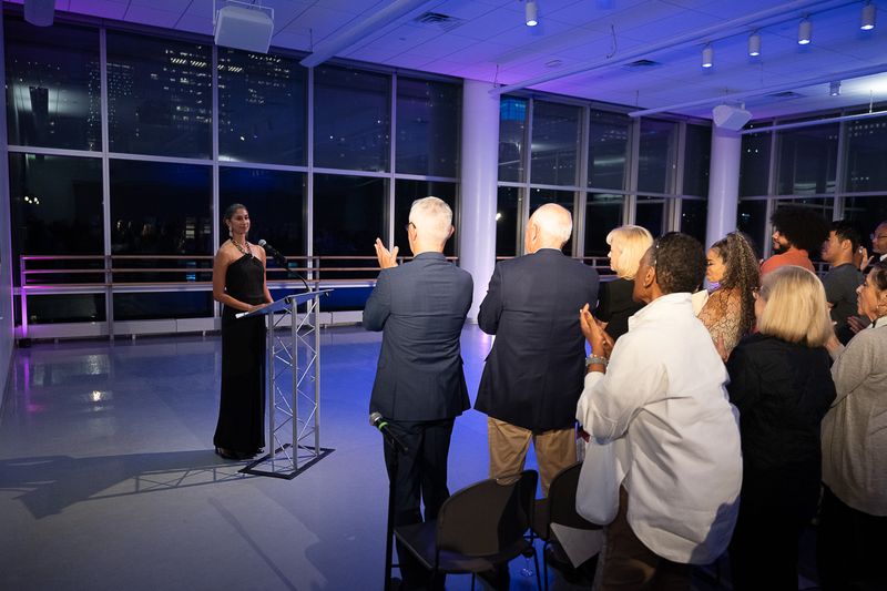 AILEY Artistic Director Alicia Graf Mack shares remarks at her welcome event