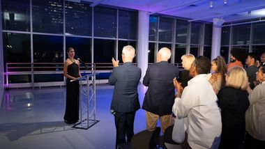 AILEY Artistic Director Alicia Graf Mack shares remarks at her welcome event