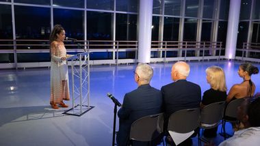 Sunny Hostin introducing AILEYs new artistic director Alicia Graf Mack, 2025 welcome reception