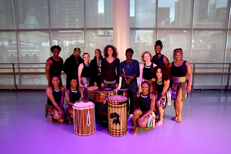 Alicia Graf Mack with Ailey Extension West African Class. Artistic Director welcome event. Photo by Tiara Nock