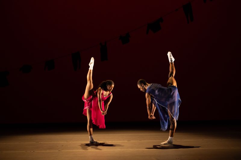 Ailey II's Jada Ammons and Xavier Logan in Chalvar Monteiro's Berry Dreamin. Photo by Nir Arieli