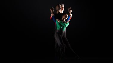 Ailey II's C. Brooks X. Logan and E. Vidana in MyKal Stromile's Third Person Point of View. Photo by Nir Arieli