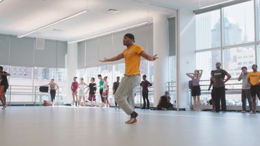 Alvin Ailey American Dance Theater rehearsing Grace