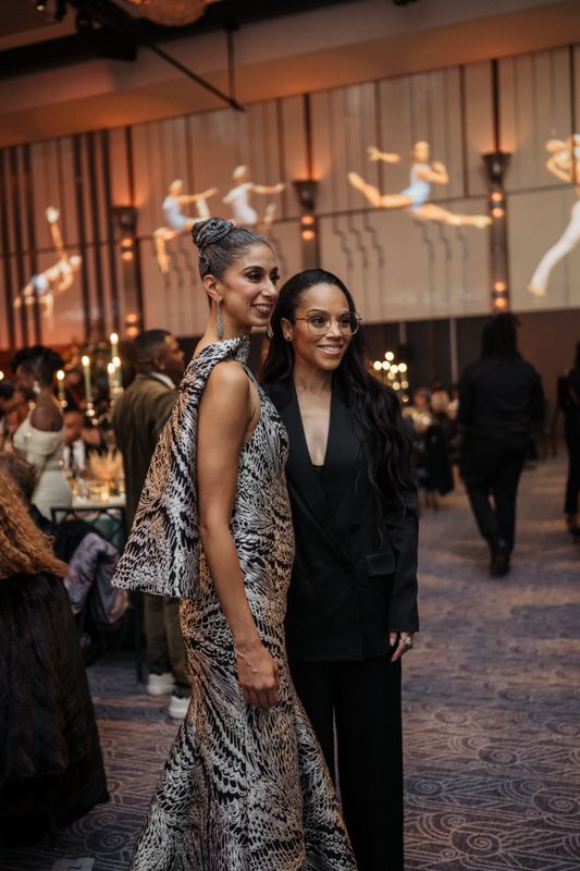 Alvin Ailey American Dance Theater's Artistic Director Alicia Graf Mack and Bianca Lawson at the 2025 Opening Night Gala