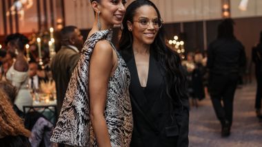 Alvin Ailey American Dance Theater's Artistic Director Alicia Graf Mack and Bianca Lawson at the 2025 Opening Night Gala
