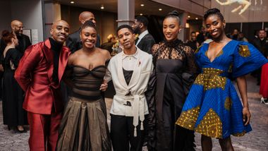 Alvin Ailey American Dance Theater's Renaldo Maurice, Ashley Green, Shawn Cusseaux, Hannah Richardson and Caroline T. Dartey at the 2025 Opening Night Gala