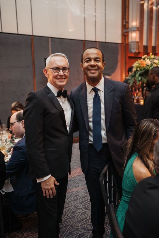 Ailey's Executive Director Bennett Rink with Gala Co-Chair Jack Pitts at the 2025 Opening Night Gala