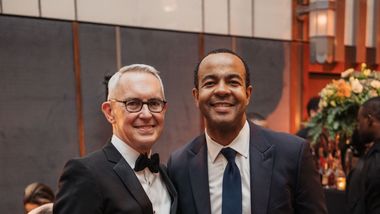 Ailey's Executive Director Bennett Rink with Gala Co-Chair Jack Pitts at the 2025 Opening Night Gala