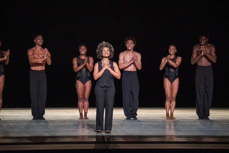 Violinist Melissa White with Alvin Ailey American Dance Theater Medhi Walerski's Blink of an Eye. 2025 Opening Night Gala