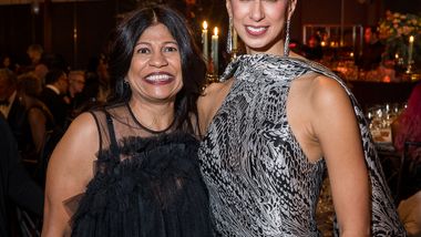 Board Member Lata Reddy and Artistic Director Alicia Graf Mack at Ailey's 2025 Opening Night Gala