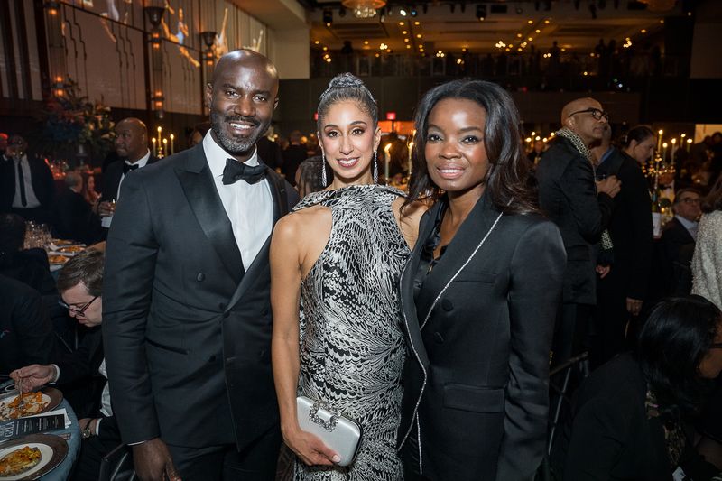 Board Member Oti Roberts, Artistic Director Alicia Graf Mack and Remi Roberts at Ailey's 2025 Opening Night Gala.