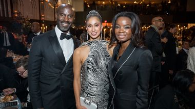 Board Member Oti Roberts, Artistic Director Alicia Graf Mack and Remi Roberts at Ailey's 2025 Opening Night Gala.