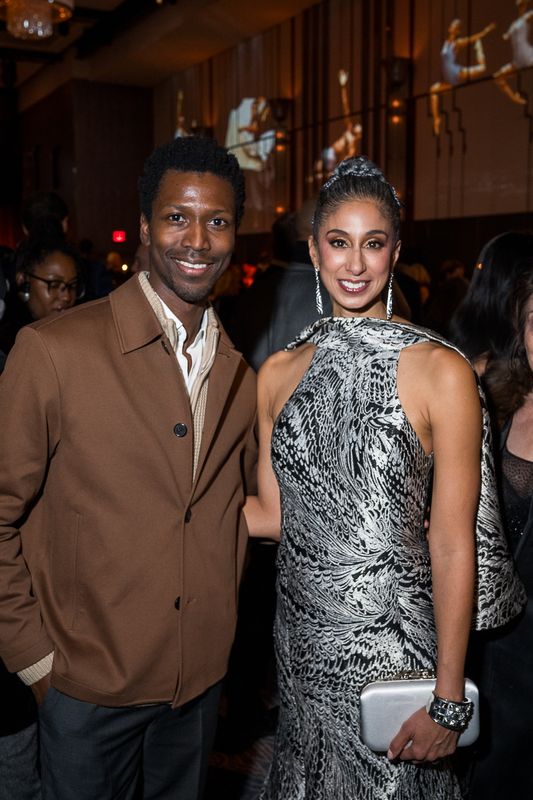 Calvin Royal III and Artistic Director Alicia Graf Mack at Ailey's 2025 Opening Night Gala
