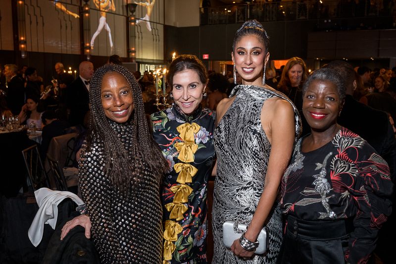 Tracey Bing, Gillian Wynn Artistic Director Alicia Graf Mack and Thelma Golden at Ailey's 2025 Opening Night Gala