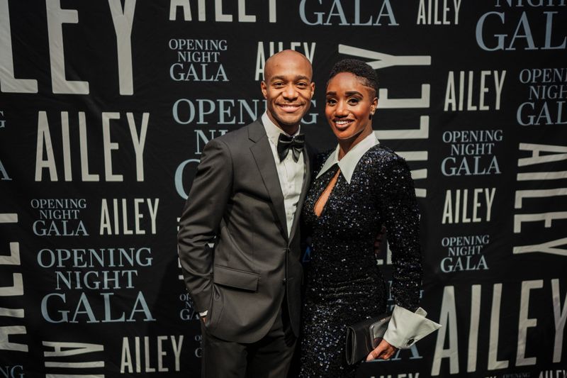 Alvin Ailey American Dance Theater's Xavier Mack and Alisha Rena Peek at the 2025 Opening Night Gala