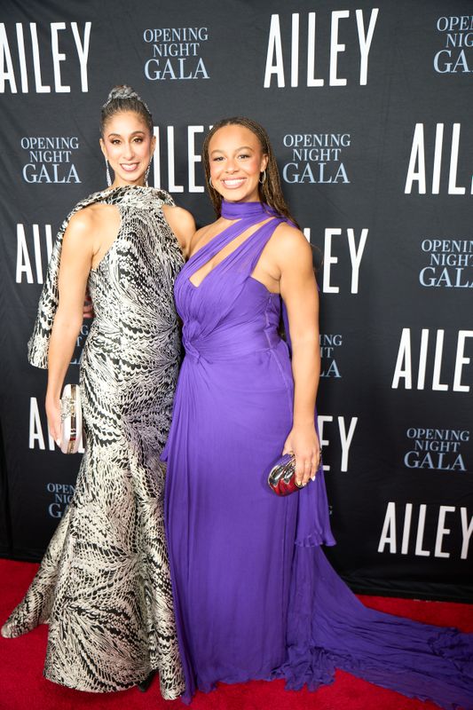 Artistic Director Alicia Graf Mack and Nia Sioux at Ailey's 2025 Opening Night Gala